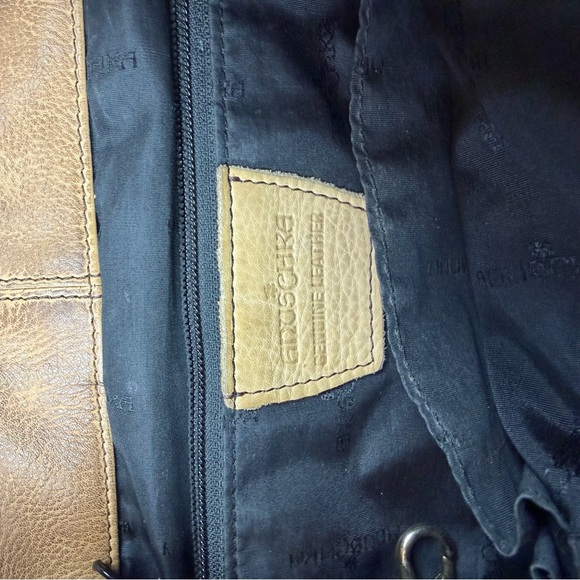 Anuschka Peackcock Bliss Leather Hand-painted Butterfly Floral Shoulder Hobo Bag - Picture 5 of 9